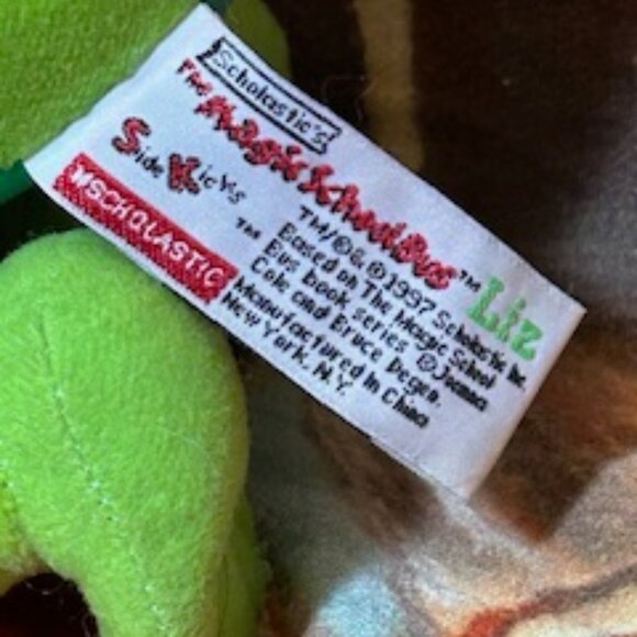 Rare 1997 VINTAGE SCHOLASTIC LIZ STUFFED PLUSH FROM THE MAGIC SCHOOL BUS SERIES - Picture 3 of 13